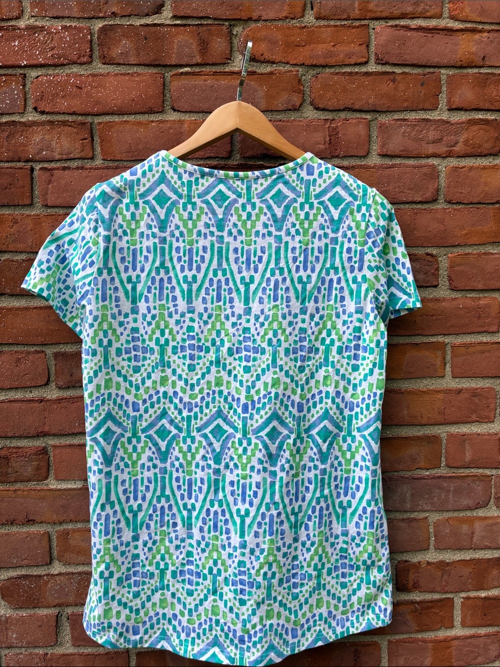 Blair Teal, Blue & Green Geometric Short-Sleeve Tee - Picture 2 of 5